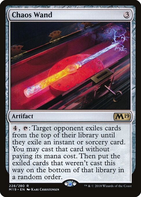 Chaos Wand (228) (Foil) - Core Set 2019 - Game On