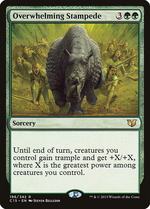 Overwhelming Stampede (196) - Commander 2015 - Game On