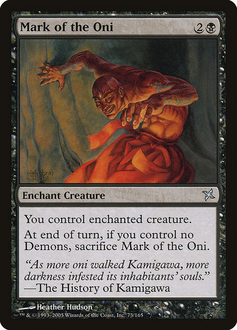 Mark of the Oni (73) - Betrayers of Kamigawa - Game On