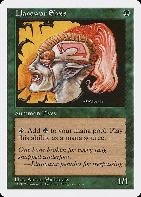 Llanowar Elves (313) - Fifth Edition - Game On