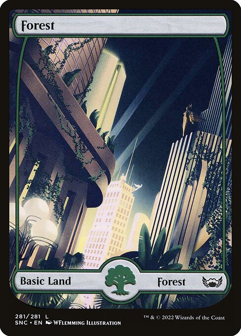Forest (281) - FULL ART - Streets of New Capenna - Game On