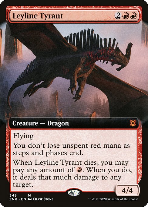 Leyline Tyrant (348) - EXTENDED ART - Zendikar Rising - Game On