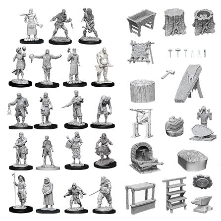 Townspeople & Accessories - Terrain - Game On