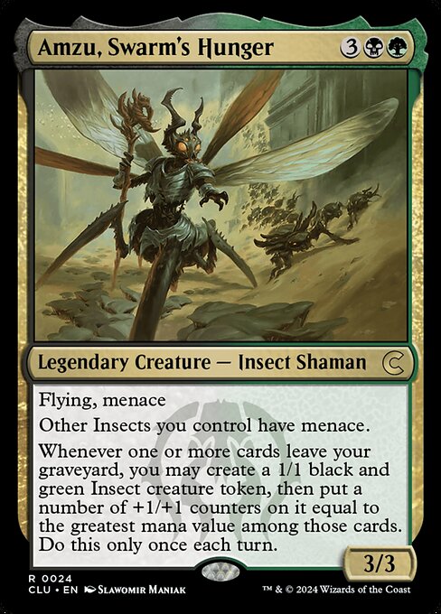 Amzu, Swarm's Hunger (24) - Ravnica: Clue Edition - Game On