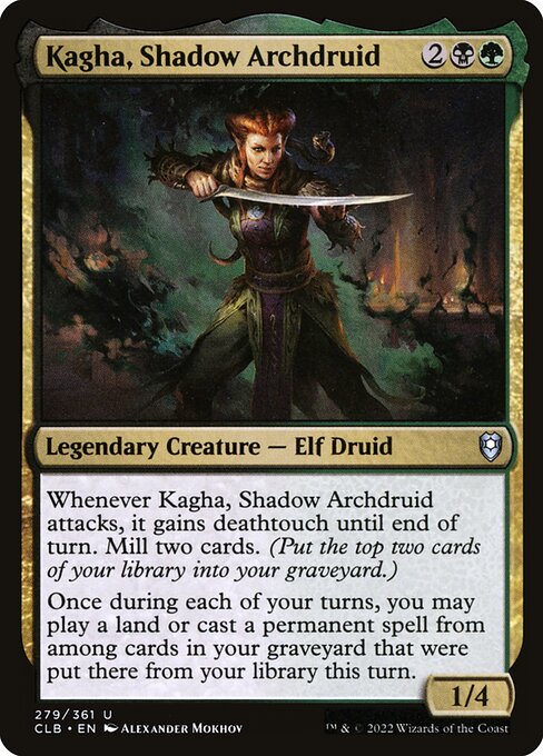 Kagha, Shadow Archdruid (279) - Commander Legends: Battle for Baldur's Gate - Game On