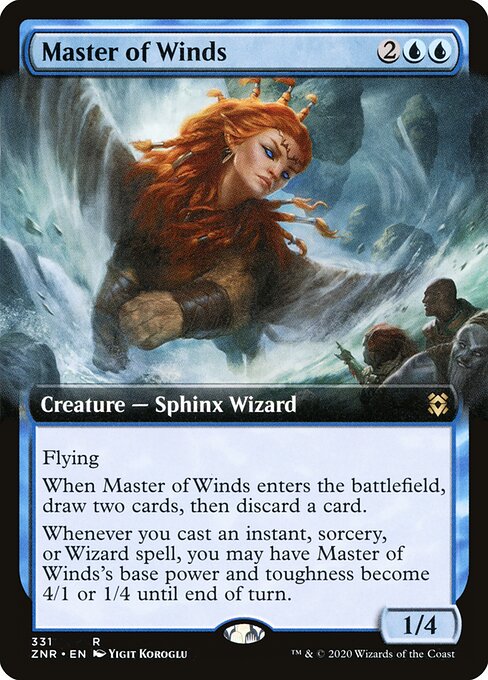 Master of Winds (331) - EXTENDED ART (Foil) - Zendikar Rising - Game On
