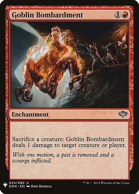 Goblin Bombardment (DDN-24) - The List - Game On