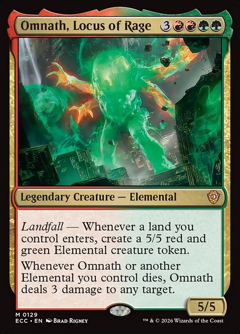 Omnath, Locus of Rage (129) - Lorwyn Eclipsed Commander - Game On