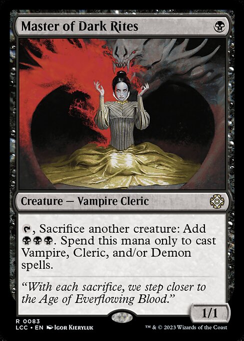 Master of Dark Rites (83) - The Lost Caverns of Ixalan Commander - Game On
