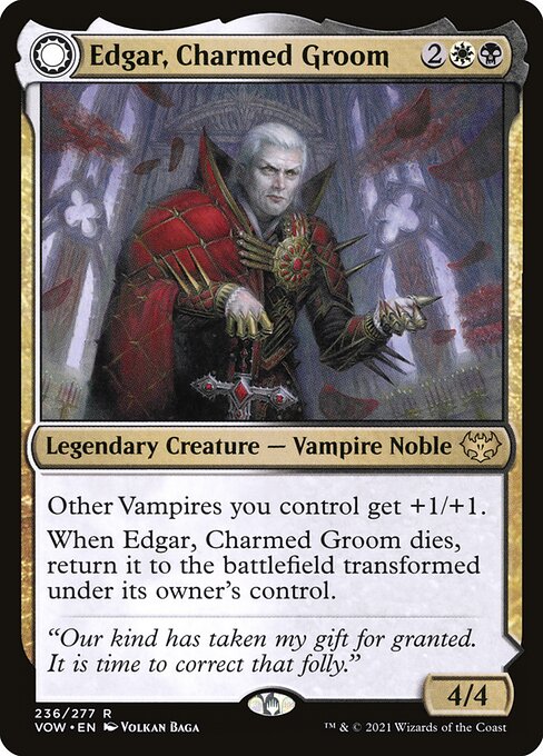 Edgar, Charmed Groom // Edgar Markov's Coffin (236) - Innistrad: Crimson Vow - Game On