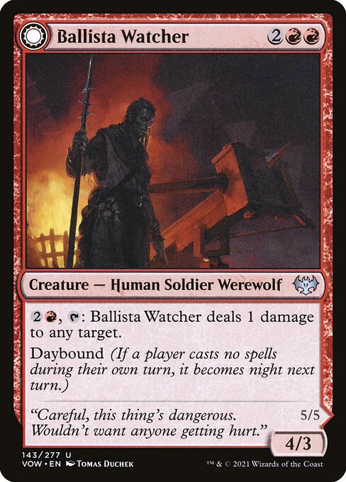 Ballista Watcher // Ballista Wielder (143) (Foil) - Innistrad: Crimson Vow - Game On