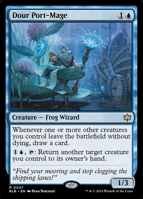 Dour Port-Mage (47) (Foil) - Bloomburrow - Game On