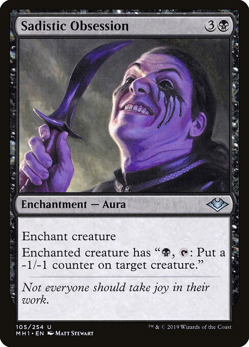 Sadistic Obsession (105) (Foil) - Modern Horizons - Game On