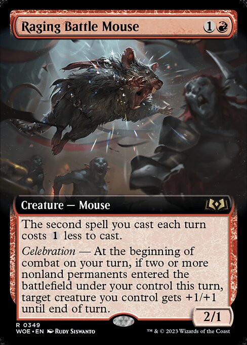 Raging Battle Mouse (349) - EXTENDED ART - Wilds of Eldraine - Game On