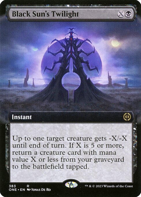 Black Sun's Twilight (383) - EXTENDED ART - Phyrexia: All Will Be One - Game On