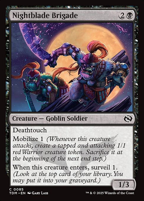 Nightblade Brigade (85) (Foil) - Tarkir: Dragonstorm - Game On