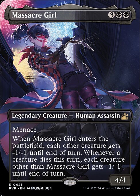 Massacre Girl (425) - BORDERLESS - FULL ART - Ravnica Remastered - Game On