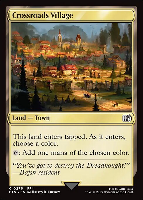 Crossroads Village (276) (Foil) - Final Fantasy - Game On