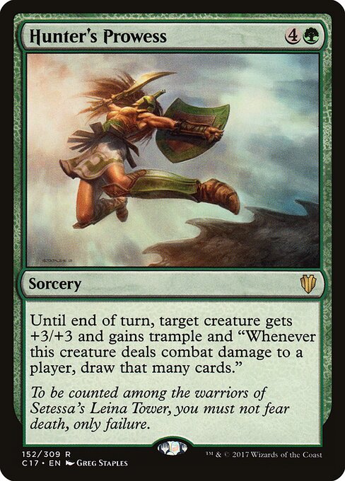 Hunter's Prowess (152) - Commander 2017 - Game On