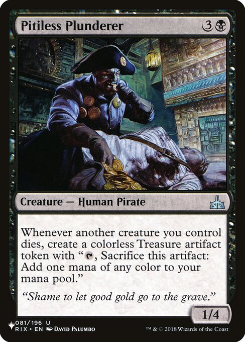 Pitiless Plunderer (RIX-81) - The List - Game On