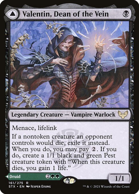 Valentin, Dean of the Vein // Lisette, Dean of the Root (161) (Foil) - Strixhaven: School of Mages - Game On