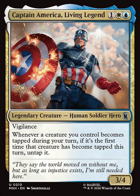 Captain America, Living Legend (210) - Marvel Super Heroes - Game On