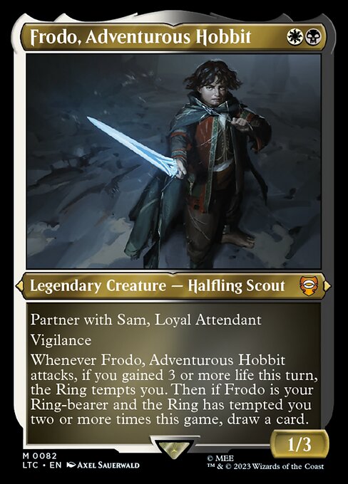 Frodo, Adventurous Hobbit (82) (Etched) - Tales of Middle-earth Commander - Game On