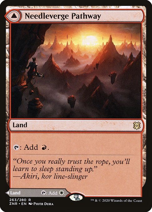 Needleverge Pathway // Pillarverge Pathway (263) - Zendikar Rising - Game On