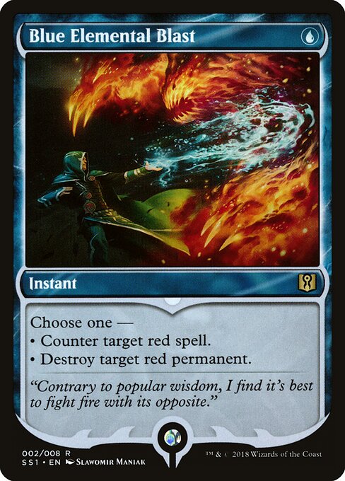 Blue Elemental Blast (2) (Foil) - Signature Spellbook: Jace - Game On