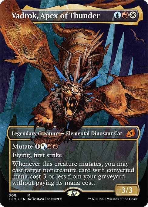 Vadrok, Apex of Thunder (308) - BORDERLESS - FULL ART - Ikoria: Lair of Behemoths - Game On