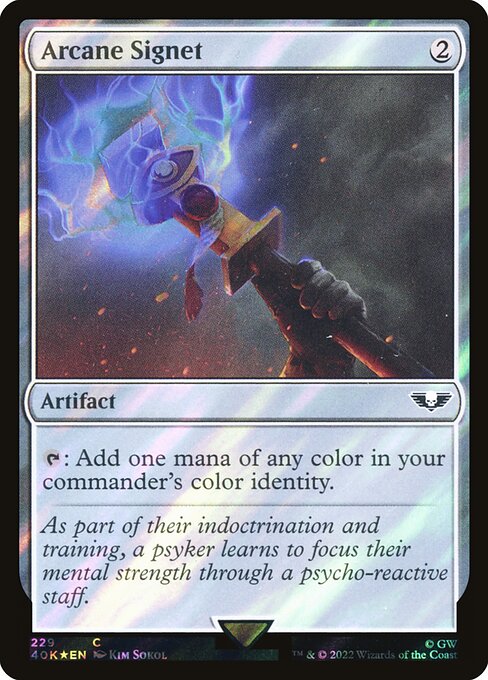 Arcane Signet (229★) (Foil) - Warhammer 40,000 Commander - Game On
