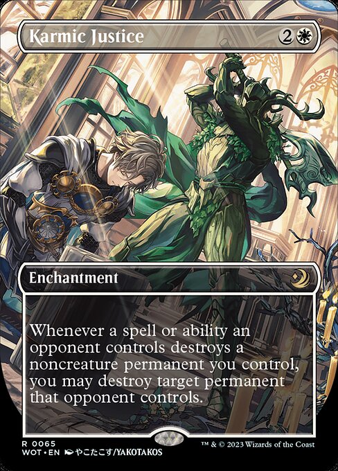 Karmic Justice (65) - BORDERLESS - FULL ART - Wilds of Eldraine: Enchanting Tales - Game On