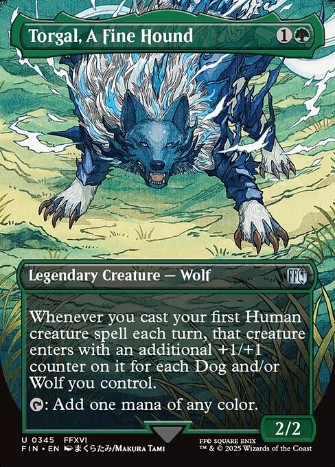 Torgal, A Fine Hound (345) - BORDERLESS - FULL ART - Final Fantasy - Game On