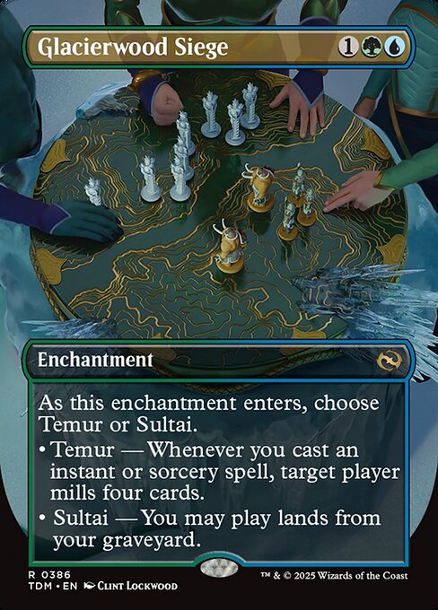 Glacierwood Siege (386) - BORDERLESS - FULL ART - Tarkir: Dragonstorm - Game On