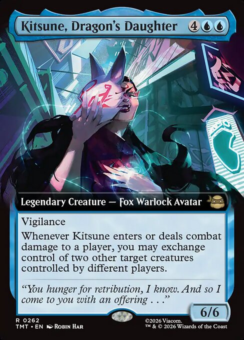 Kitsune, Dragon's Daughter (262) - EXTENDED ART (Foil) - Teenage Mutant Ninja Turtles - Game On