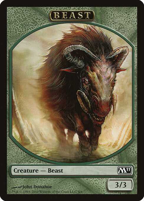 Beast (4) - FULL ART - Magic 2011 Tokens - Game On
