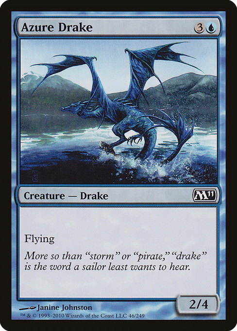 Azure Drake (46) (Foil) - Magic 2011 - Game On