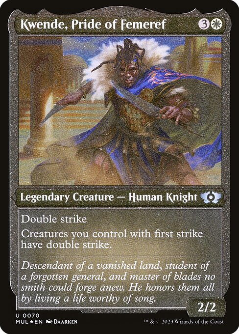 Kwende, Pride of Femeref (70) (Etched) - Multiverse Legends - Game On