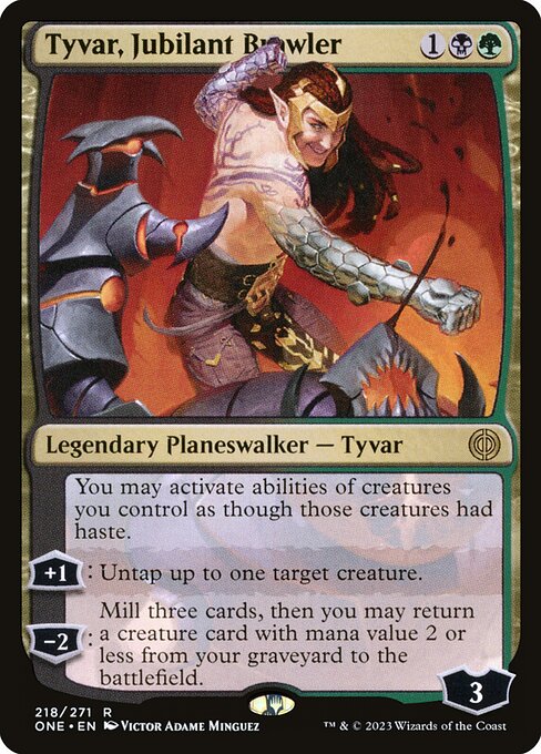 Tyvar, Jubilant Brawler (218) (Foil) - Phyrexia: All Will Be One - Game On