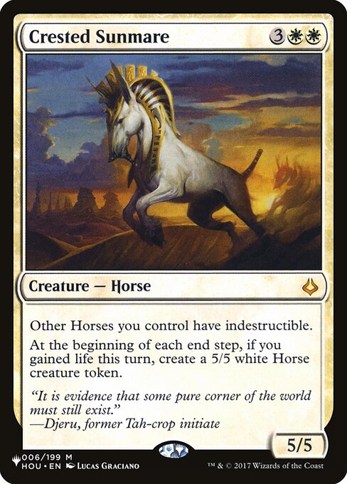 Crested Sunmare (HOU-6) - The List - Game On