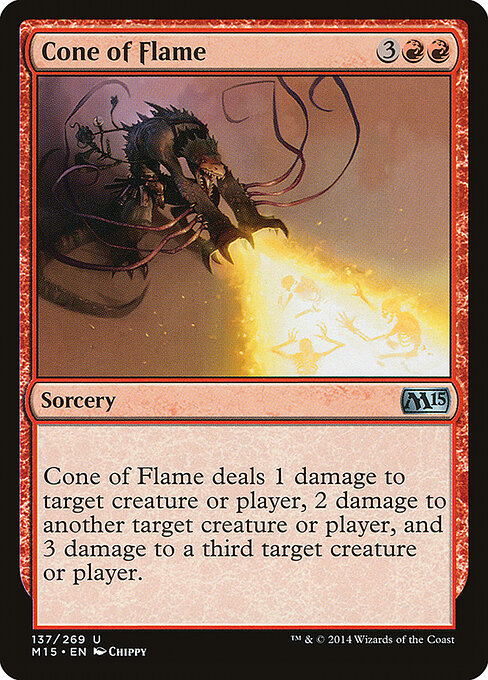 Cone of Flame (137) (Foil) - Magic 2015 - Game On