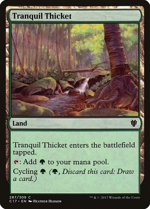 Tranquil Thicket (287) - Commander 2017 - Game On