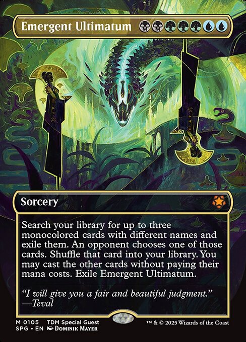 Emergent Ultimatum (105) - BORDERLESS - FULL ART (Foil) - Special Guests - Game On