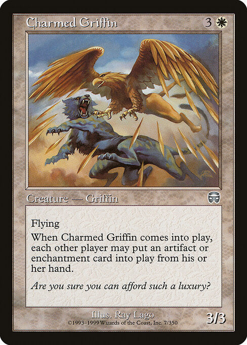 Charmed Griffin (7) (Foil) - Mercadian Masques - Game On