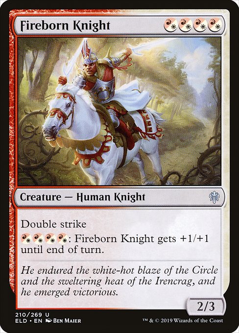 Fireborn Knight (210) (Foil) - Throne of Eldraine - Game On