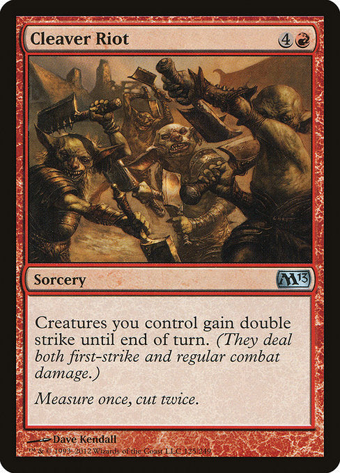 Cleaver Riot (125) (Foil) - Magic 2013 - Game On