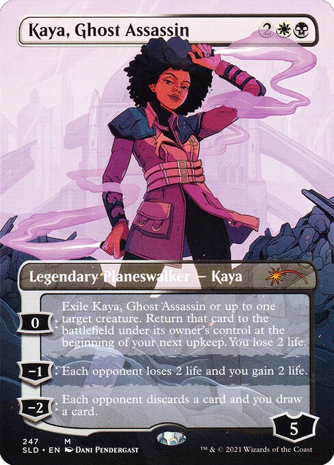 Kaya, Ghost Assassin (247) - BORDERLESS - FULL ART - Secret Lair Drop - Game On
