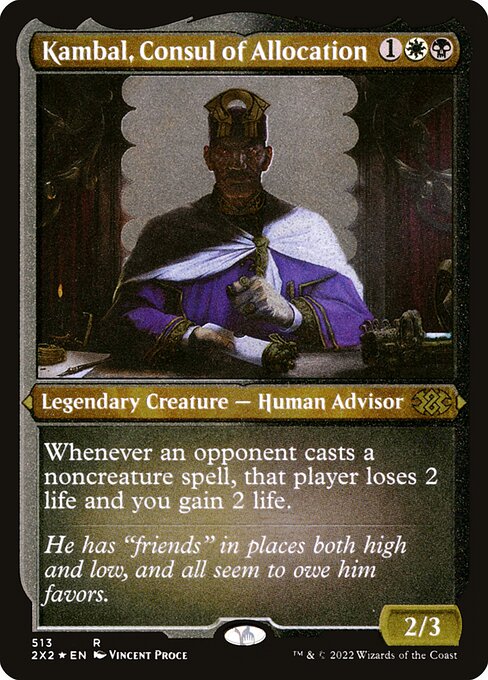 Kambal, Consul of Allocation (513) (Etched) - Double Masters 2022 - Game On