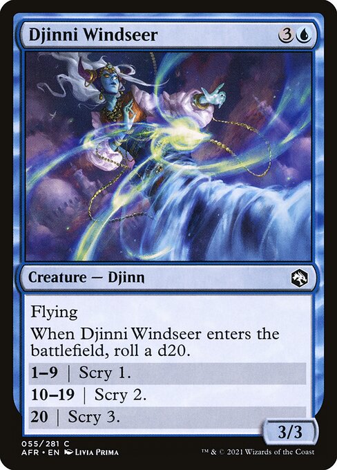 Djinni Windseer (55) (Foil) - Adventures in the Forgotten Realms - Game On