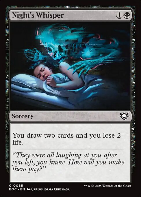 Night's Whisper (85) - Edge of Eternities Commander - Game On